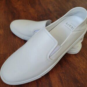 Greats Men’s 12 Reign Slip-On Handcrafted White Leather Minimalist Sneaker Shoes